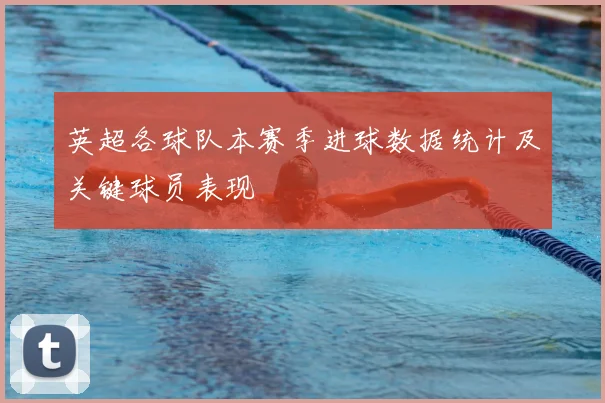 英超各球队本赛季进球数据统计及关键球员表现